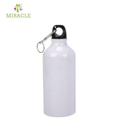 400ml aluminum sublimation drinking water bottle  white refillable sports water bottles