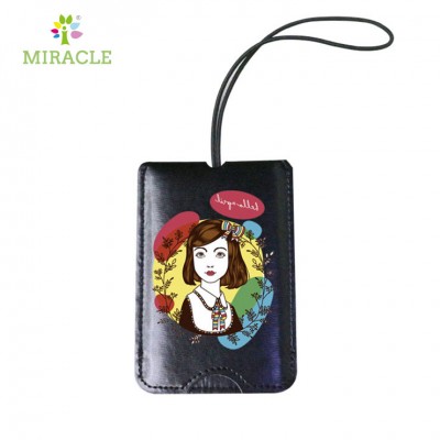 i-transfer pu leather luggage tag