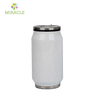 2020 eco friendly custom logo 500ml stainless steel cola shape water drink cola can